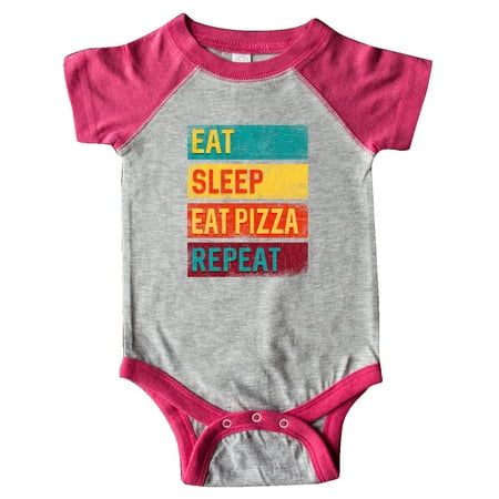 

Inktastic Pizza Lover Eat Sleep Pizza Repeat Gift Baby Boy or Baby Girl Bodysuit