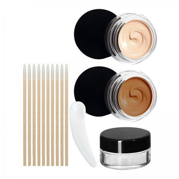 Corrector a prueba de agua,Kit de corrector de tatuajes Impermeable a prueba de sudor,Corrector de piel Tatuaje Manchas oscuras Cicatrices de acné,Cubridor de tatuajes Maquillaje Corrector de