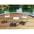 thumbnail image 5 of Home Square 2 Piece Square Resin Patio Side Table Set in White, 5 of 10