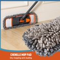 thumbnail image 3 of CLEANHOME - Mopas para Limpieza de Suelos con 3 Almohadillas para Orejas Lavables Diferentes y Mango Extensible de 55 Pulgadas de Largo, mopa multifunci&oacute;n para Madera Dura, m&aacute;rmo, 3 of 9