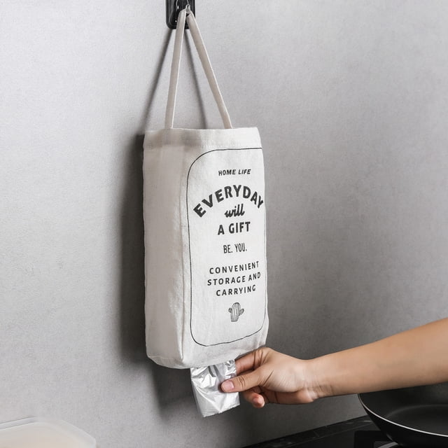 Garbage Bag Storage Bag Double-portable Kitchen Wall-mounted Debris Storage Box