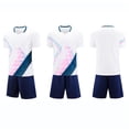 thumbnail image 4 of 2026 Boys 2 Piece Athletic Soccer Jersey Sport Team Soccer Uniforms with Shorts Football White XS, 4 of 9