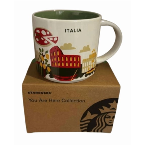 Starbucks You Are Here Collection ITALIA Italy Ceramic Coffee Mug New With Box