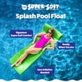 thumbnail image 3 of TRC Recreation Splash 1.25" Thick Foam Pool Float Mat, Fierce Green, 3 of 10
