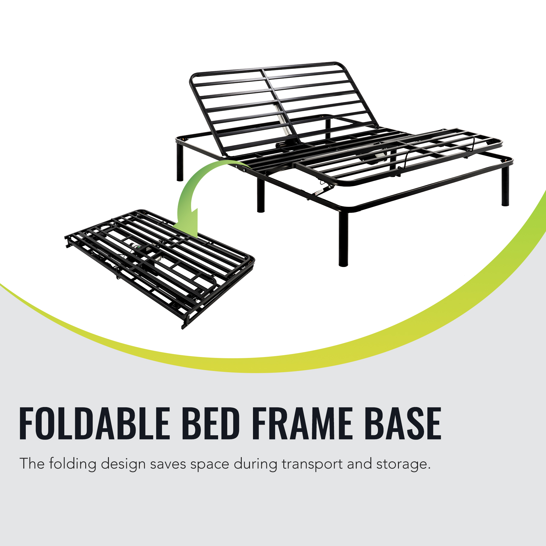Bestco Electric Adjustable Queen Bed Frame Head and Foot Elevating Metal Bed Base
