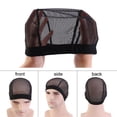 thumbnail image 4 of Men Baotou Hat Elastic Anti-slip Regular Fit Solid Color Haircut Protection Soft Dome Stretchable Weaving Cap Breathable Mesh Net Hairnet Headwear, 4 of 6