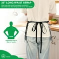 thumbnail image 3 of Yayeee Waist Apron with Pockets for Cooking Waterproof Half Server Aprons, Colorful White, 3 of 7