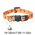 thumbnail image 2 of Cat Collar with Charm, Halloween Pumpkin, Safety Breakaway Kitten Collar(7-12Inch,Black), 2 of 2