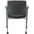 thumbnail image 4 of Lorell LLR30951 Healthcare Guest Chair with Casters, Black, 4 of 7