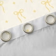 thumbnail image 2 of Erosebridal Cartoon Bow Star Blackout Curtains Set of 2 (52x84 Each) for Girls, Yellow Bow Window Curtains for Kids Teens, 2 of 6