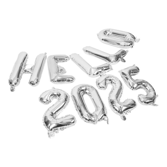 SEWACC 1 Ensemble de Ballons Décoratifs Ballon Chiffre en Film d'Aluminium Argenté pour Célébrations de Remise des Diplômes