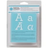 Martha Stewart Alphabet Stencils 48/Pkg-Typewriter - Font Size 1.5", Pk 3