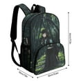 thumbnail image 2 of Demon Slayer Muichiro Tokito Backpack Bookbag Casual Daypack Travel Backpacks for Work Hiking Camping, 2 of 8