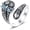 02: Dragonfly, variant on Hummingbird/Dragonfly Turquoise Ring 925 Sterling Silver Floral Spoon Rings Vintage Thumb Band Oxidized Wrap Adjustable Bands Jewelry Gifts for Women Wife Mother Christmas Birthday