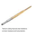 thumbnail image 4 of Uxcell M1.6 x 0.35 Cobalt High Speed Steel Straight Flute Machine Thread Tap Titanium Coated 2 Pack, 4 of 6