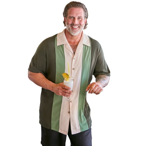 KingSize Men's Big & Tall Colorblock Camp Shirt