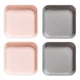 thumbnail image 1 of Plato reutilizable de 4 piezas, plato para aperitivos y ensaladas de postre, 1 of 5
