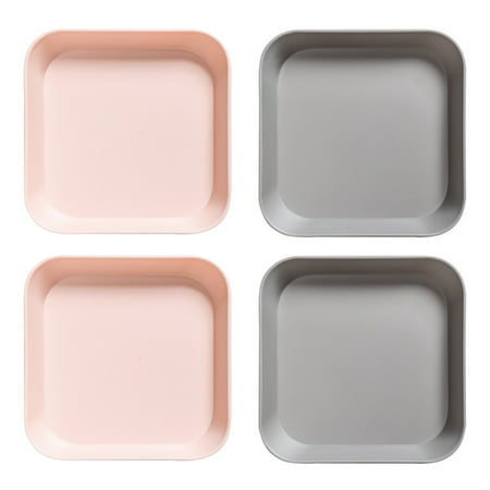 

4 Pieces Plate Reusable Dessert Salad Appetizer Plate