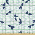 thumbnail image 2 of Ambesonne Fish Fabric by the Yard Upholstery, Style Aquatic Motifs, 1 Yard, White Dark Lavender, 2 of 5