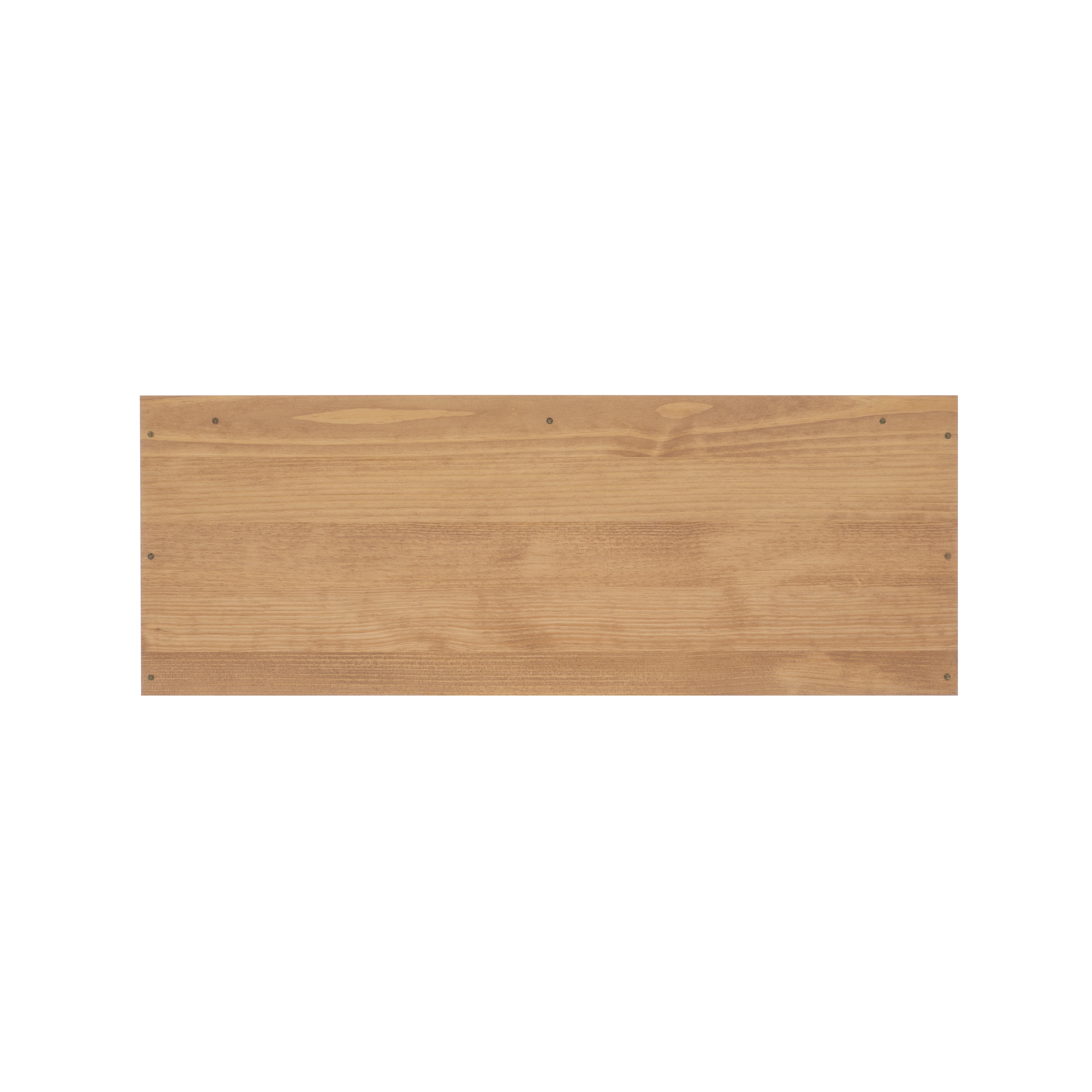 Linon Vikki 3-Shelf Bookcase Hutch, Rustic Honey
