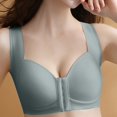 thumbnail image 2 of Sngxgn Women's Underwire Bra, Comfort T-shirt Bra, Front-close Bra(Grey,40), 2 of 6