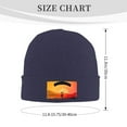 thumbnail image 3 of ZICANCN Parachutist Sky Skydiving Knit Beanie Hat, Winter Cap Soft Warm Classic Hats for Men Women, Navy Blue, 3 of 8