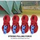 thumbnail image 5 of Yanmeer 3m X 4pcs Reflective Tent Rope Adjuster Aluminum Cord Guy Line Tent Guide Rope With Cord Clamp For Camping Hiking(red), 5 of 5