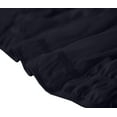 thumbnail image 3 of The Great American Store- Wrap Around Elastic Bed Skirt, Easy On & Off Dust Ruffle Bed Skirts 23 Inch Tailored Drop (Solid Navy Blue, Expanded Queen) - 650 TC 100% Cotton - Easy Fit, Fade Resitant, 3 of 4