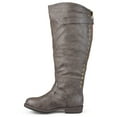 thumbnail image 3 of Journee Womens Spokane Extra Wide Calf Stacked Heel Riding Boots, 3 of 10