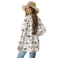thumbnail image 3 of SCRAWLGOD Mushroom Fall Cardigan Sweaters for Women Lightweight Jacket Dressy Size 2XL Long Sleeve Sweatshirt Cardigan for Women with Pockets Breathable Long Cardigan, 3 of 7