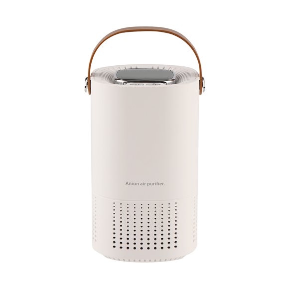 Leodye 1PCS Air Purifier Touch Button Operation Small Room Car office Freshener Filter for Pet Dander Allergies -3.46x3.26x5.39 inch
