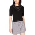 thumbnail image 1 of Suéter maison Jules Intarsia mujer negro extragrande, 1 of 2