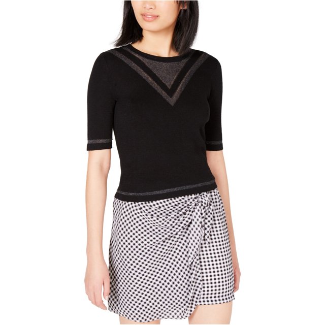 Suéter maison Jules Intarsia mujer negro extragrande
