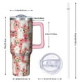 thumbnail image 2 of OBREWU Bichon Frise Dog and Flower Tumbler with Handle and Lid,Bichon Frise Dog and Flower 40oz Double Wall Vacuum Insulated Tumbler,Cups Gift for Women and Men, 2 of 7