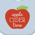 thumbnail image 4 of Inktastic Apple Cider Time Autumn Boys or Girls Baby Bib, 4 of 4