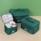 thumbnail image 2 of Botiquín de primeros auxilios para viajes al aire libre de doble capa, bolsa de clasificación de medicina de tela Oxford de Color sólido, bolsa de prevención impermeable para el hogar, 2 of 4