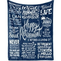 Retirement Gifts for Women/Men, Retirement Gifts for Women/Men, Funny Farewell Retirement/Retired Gifts for Coworkers, Going Away Gift, Goodbye Gifts for Coworkers Leaving Gift Blanket 60x50 in