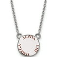 thumbnail image 1 of Sterling Silver S. Rh-Plated Logoart Alpha Chi Omega Small Enl Pend With Necklace (18 X 12) Made In United States ss014aco-18, 1 of 4