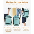 thumbnail image 3 of Hynes Eagle 22" Hybrid Carry-On Luggage, Solid Print, Teal, 3 of 10