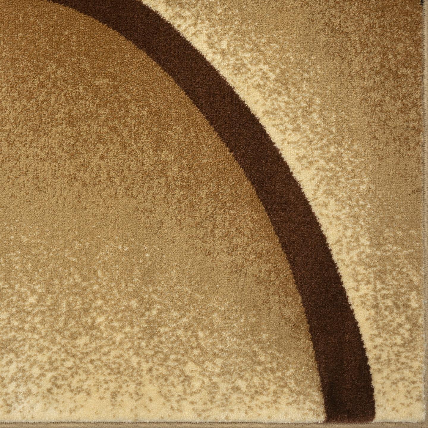 Luxe Weavers Beige Modern Abstract Area Rug 2x3 Geometric Living Room Carpet