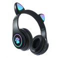 thumbnail image 1 of Auriculares inalámbricos LED emisor de luz lindo gato orejas pata de gato deslumbrar auriculares cool auriculares bluetooth auriculares juego, 1 of 4