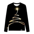 thumbnail image 3 of HKEJIAOI Chandail en Molleton à Manches Longues Col Rond Imprimé Arbre de Noël pour Femme, Joyeux Noël Décontracté, 3 of 3
