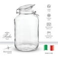 thumbnail image 4 of Glass Fido Jars - (Set of 2) 135.¼ Ounce - 4 Liter, with hinged hermetically Sealed Airtight lid for Fermenting, Canning, Preserving, With Exclusive Paksh Novelty Chalkboard Labels Set, 4 of 8