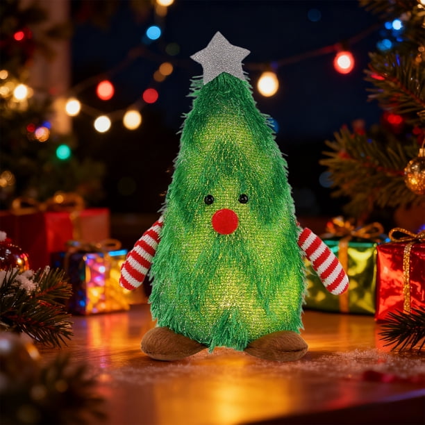 Juguetes de piscina, juguetes para bebés, juguetes para niños pequeños, adorno de muñeca con forma de árbol de Navidad, adornos decorativos de mesa para fiestas, adorno de tela.