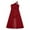 Burgundy, variant on iiniim Kids Flower Girl Chiffon One Shoulder Shiny Beaded Long Romper Dress Party Prom Maxi Gowns Size 6-16 Burgundy 14