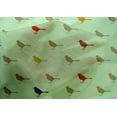 thumbnail image 4 of oneOone Cotton Silk Fabric Artistic Bird Printed Craft Fabric BTY 42 Inch Wide, 4 of 4