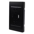 thumbnail image 1 of Toma De Corriente Tomacorrientes Duales De 3 Clavijas Y Puertos De Carga USB Tipo C Panel De 118 Receptáculos Negro 15A, 1 of 7