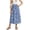 v#2Blue3, variant on Baby Girls Skirt Cute Floral Pattern Pleated Elastic High Waist Ankle Length Loose Fit For Travel Party Leisure Skirts,Blue,7-8 Years