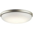 thumbnail image 1 of Kichler 10765NILED 17.75 in. LED Flush Mount, Brushed Nickel, 1 of 1