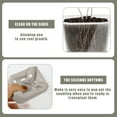 thumbnail image 3 of 20Pcs Plastic Nursery Pots, Silicone Thicken Square Seeding Pot Container Reusable Mini Planter Set With Drainage Holes, Transplanting Pots For Garden Yard, 3 of 8